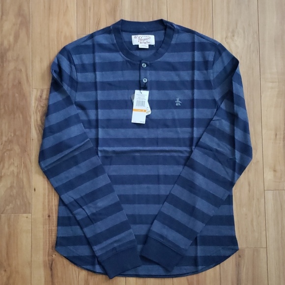 Original Penguin Other - Original Penguin Henley - Horizontal Stripe